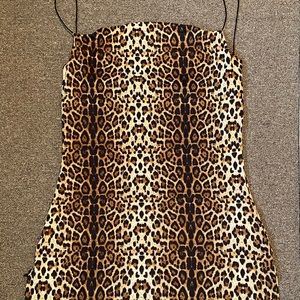 Cheetah Print Mini Dress